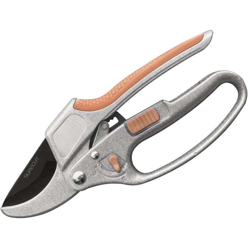 Kent & Stowe SureCut Hardwood Anvil Ratchet Secateurs 70100606