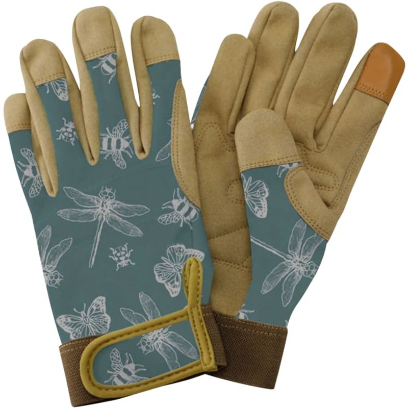 Kent & Stowe Flutter Bugs Teal Premium Comfort Gloves - Ladies Small 70105256