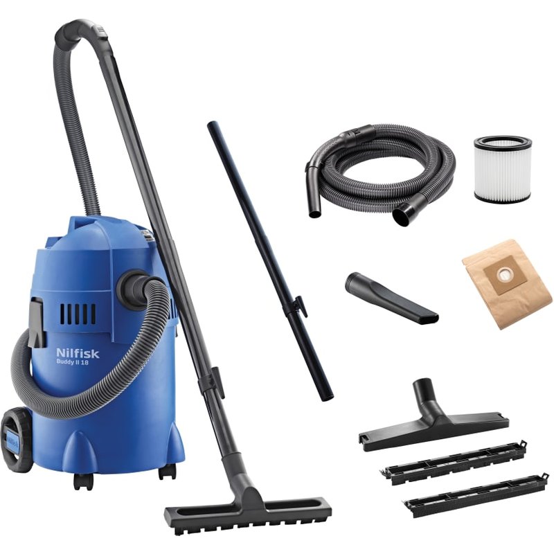 Nilfisk Buddy II Wet & Dry Vacuum & Blow Function 18 litre 1200W 240V 18451125