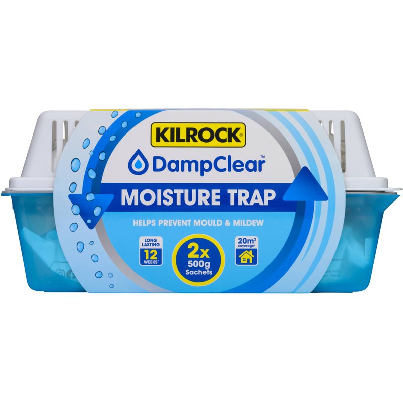 Kilrock Damp Clear Moisture Trap + 2 x 500g Refills DAMPCLEARTRAP DAMPCLEARTRAP