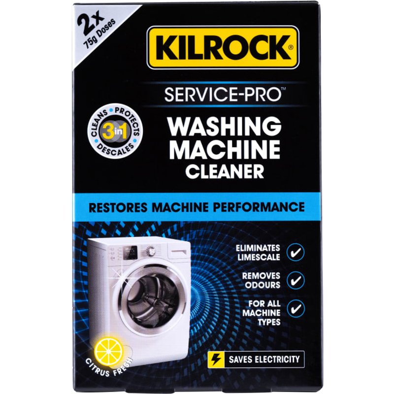 Kilrock Service Pro Washing Machine Descaler & Cleaner 2 x 75g SERVICEPROWM