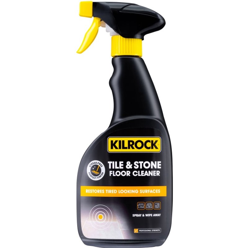 Kilrock Black Tile & Stone Floor Cleaner Spray 500ml TILE&STONE500