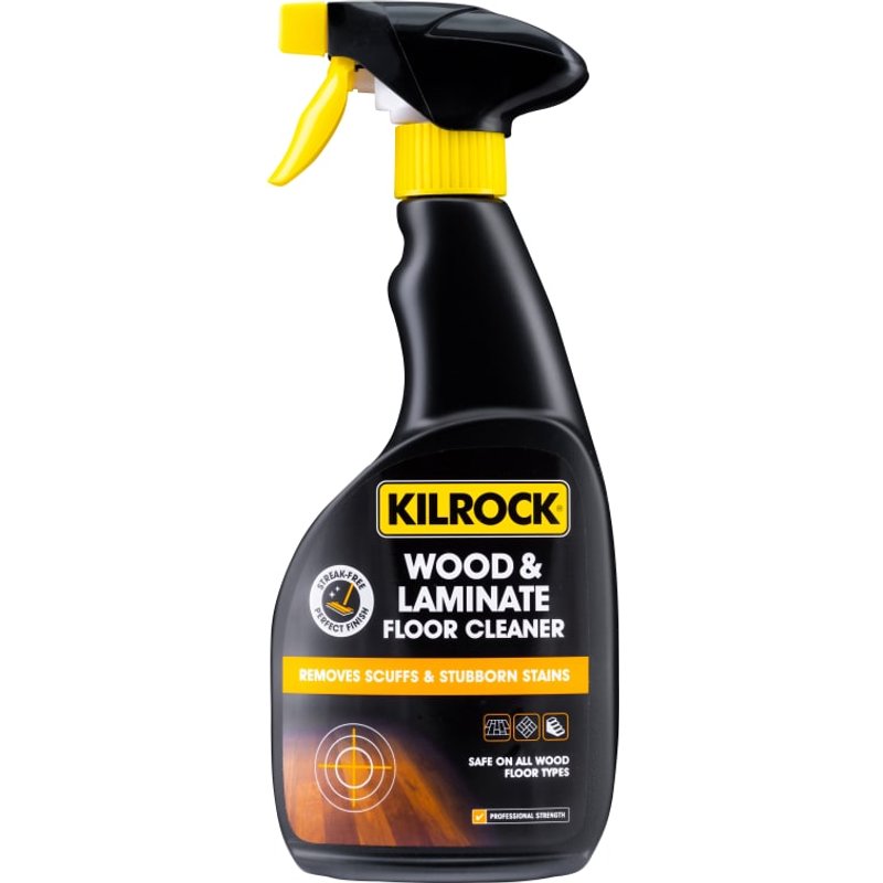 Kilrock Black Wood & Laminate Floor Cleaner Spray 500ml WOOD&LAM500
