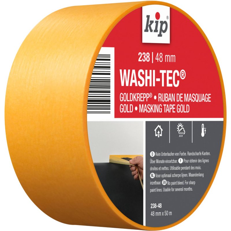 KIPĀ® 238 Premium WASHI-TECĀ® Masking Tape 48mm x 50m 222605