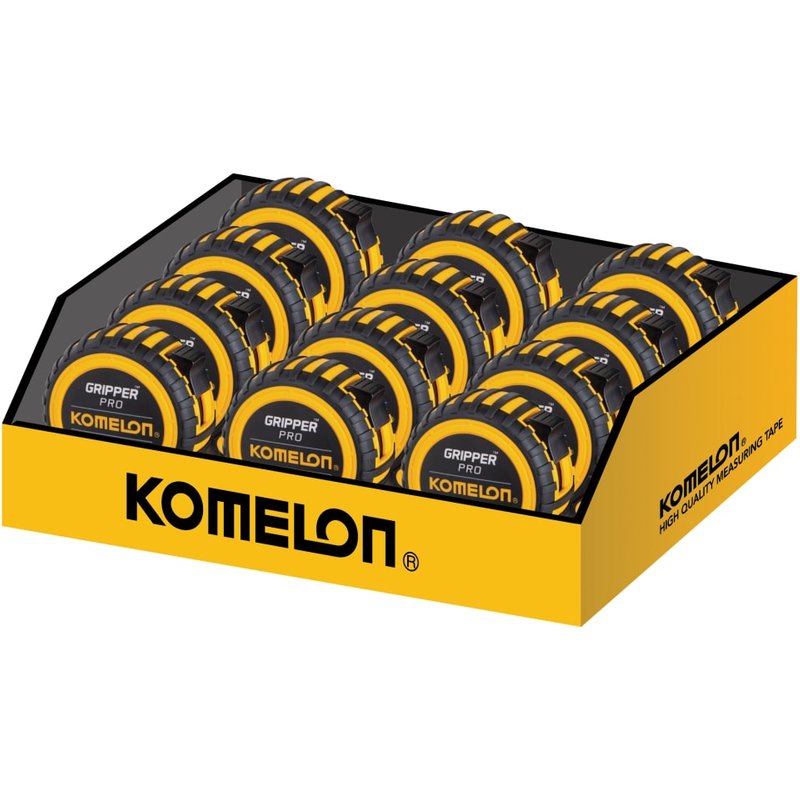 Komelon Gripperâ„¢ Tape 5m/16ft (Width 19mm) Display of 12 KG516E