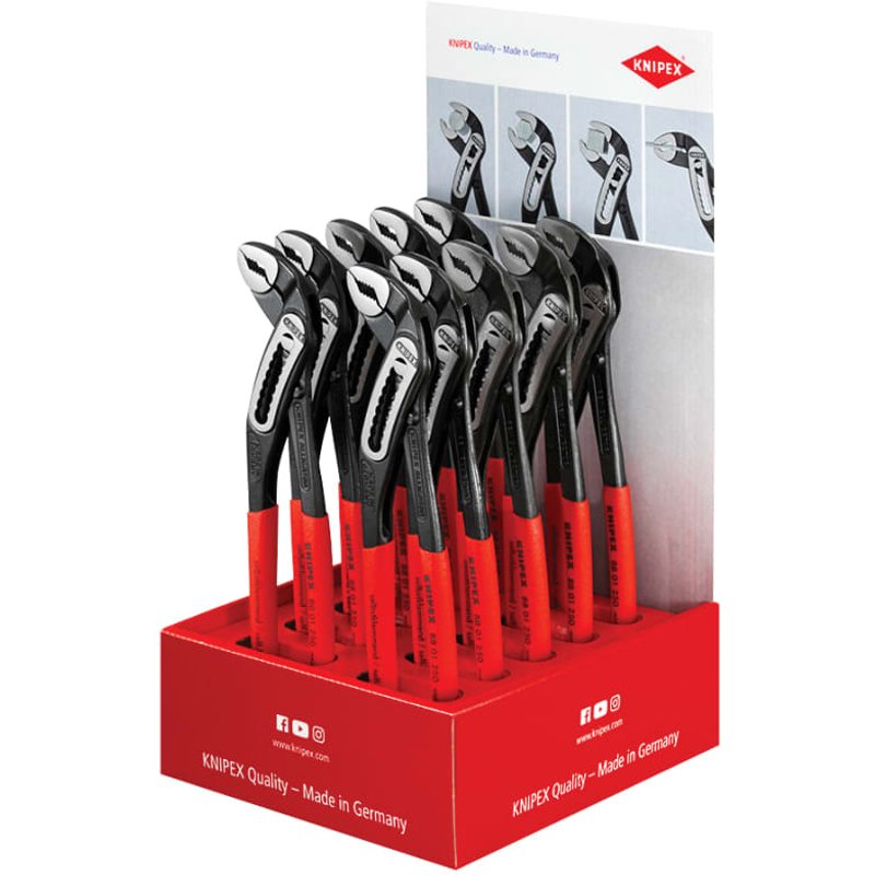 Knipex Knipex Alligator° Waterpump Pliers Counter Display (10 x KPX8801250) 00 18 01 V12