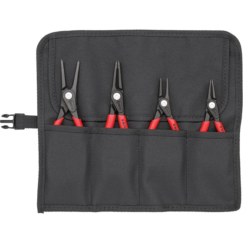 Knipex 00 19 57 Precision Circlip Pliers Set in Roll, 4 Piece 00 19 57