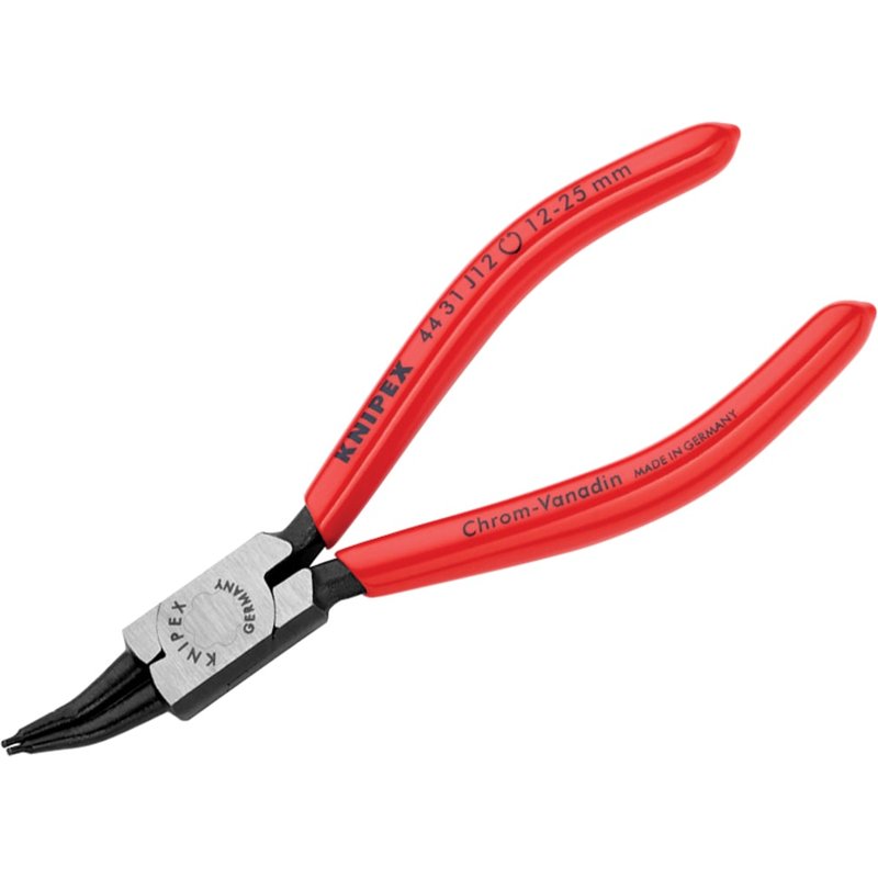 Knipex 44 31 J12 Circlip Pliers Internal 45° Bent Tip 12-25mm 44 31 J12