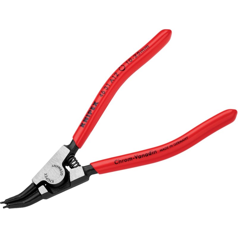 Knipex 46 31 A12 Circlip Pliers External 45° Bent Tip 10-25mm 46 31 A12