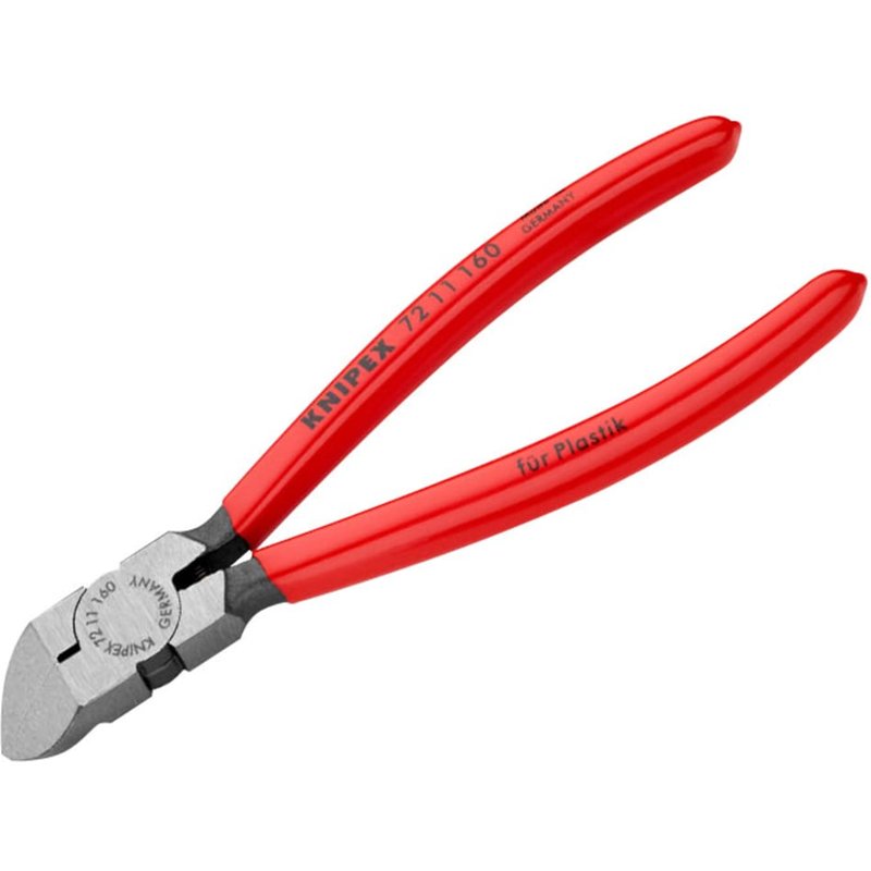 Knipex 72 11 160 Diagonal Cutters for Plastics 160mm 72 11 160 SB