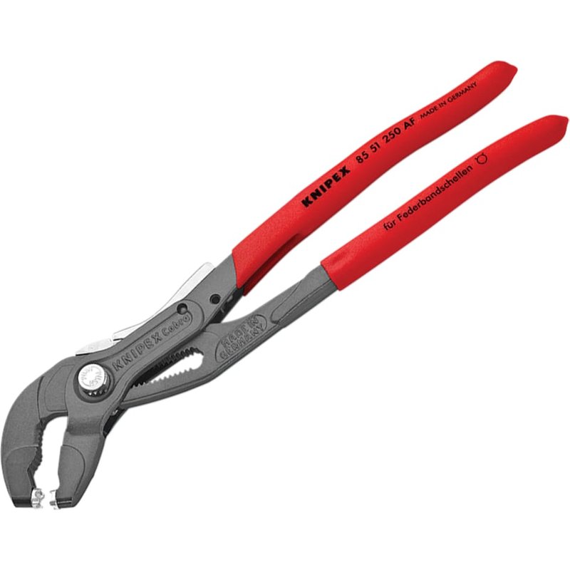 Knipex 85 51 250 AF Spring Hose Clamp Pliers with Retainer 250mm 85 51 250 AF