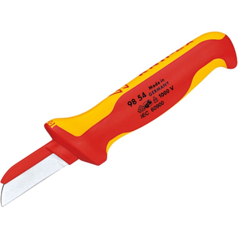 Knipex 98 54 VDE Cable Knife (Back of Blade Insulated) 98 54