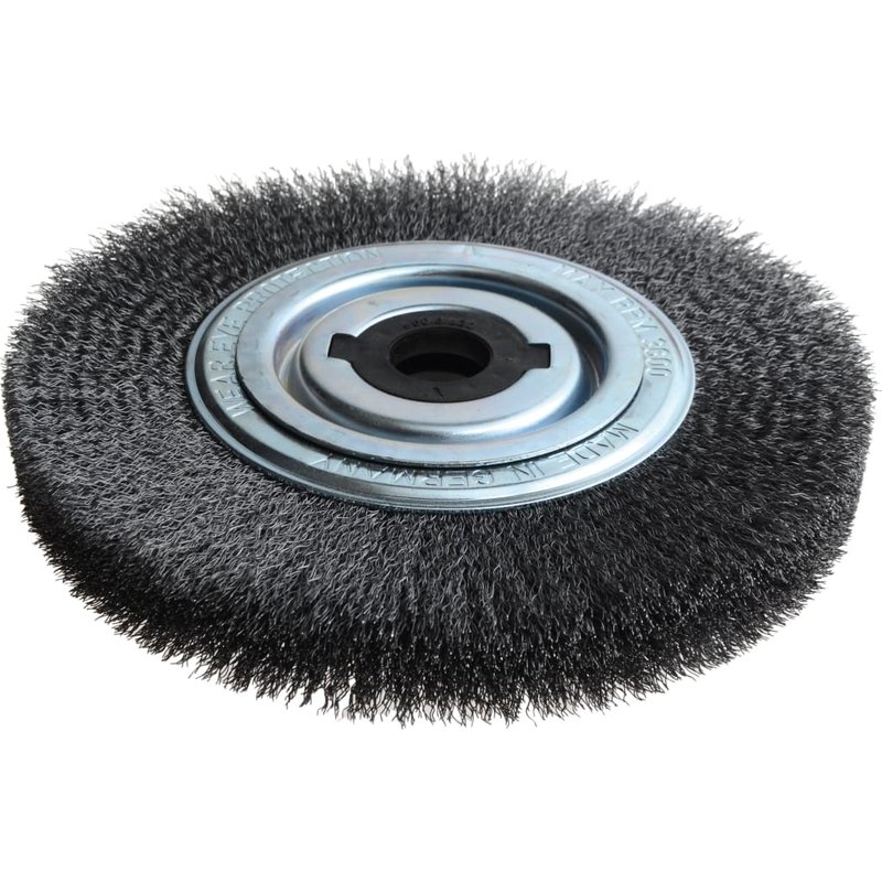 Lessmann Wheel Brush D250mm x W30-35 x 100 Bore Steel Wire 0.30 + Adaptors Set 4 +1 377.162