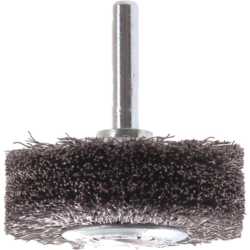 Lessmann Wire Wheel Brush with Shank 50 x 20mm, 0.30 Steel Wire 415.164