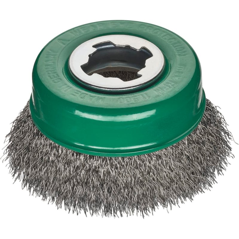 Lessmann X-Lock Crimped Stainless Steel Brush 85mm Non Spark 423.36X