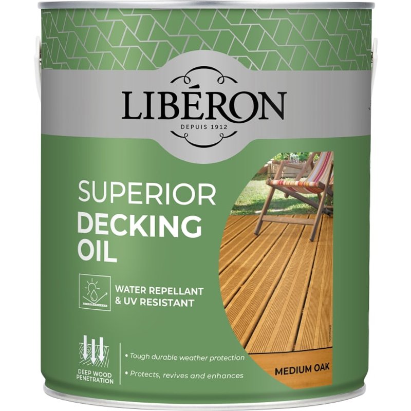 Liberon Superior Decking Oil Medium Oak 2.5 litre 126104
