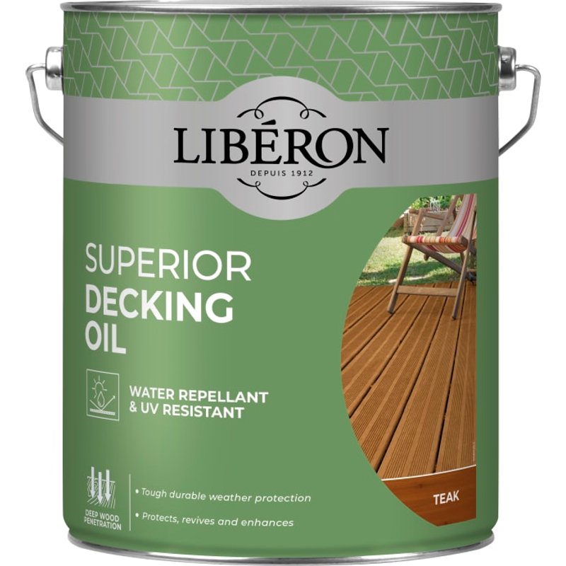 Liberon Superior Decking Oil Teak 5 litre 126108