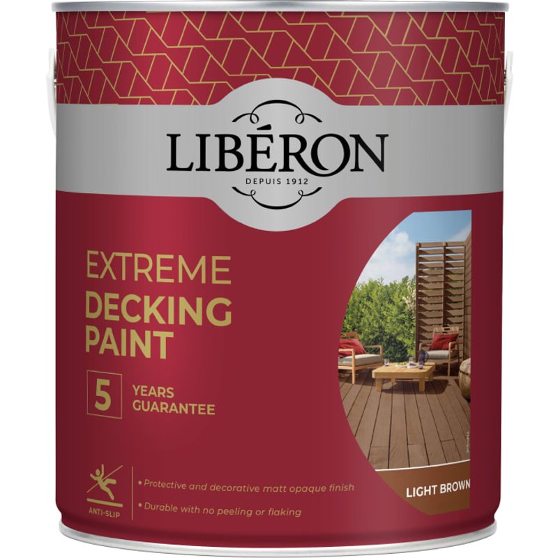 Liberon Extreme Decking Paint Light Brown 2.5 litre 126137