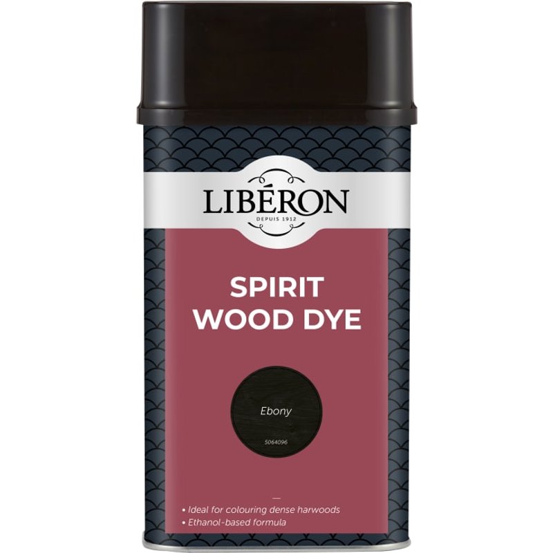 Liberon Spirit Wood Dye Ebony 1 litre 126788