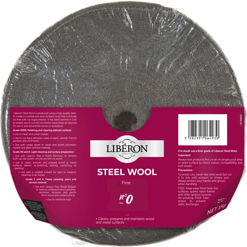 Liberon Steel Wool Grade 0 Fine 1kg 126941