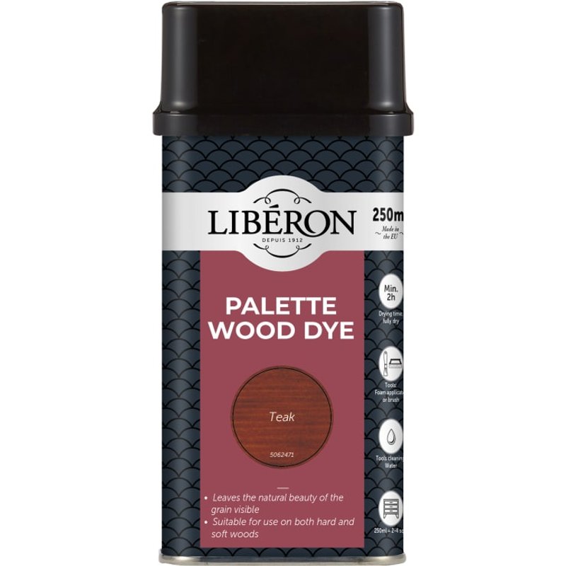 Liberon Palette Wood Dye Teak 250ml 126733