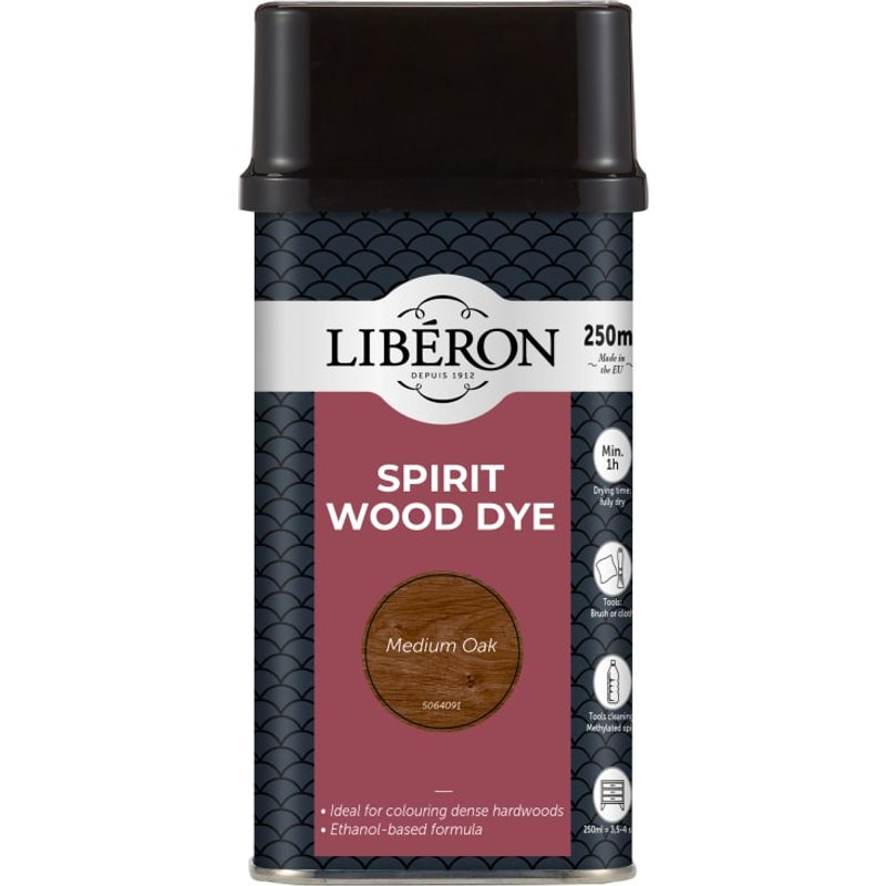 Liberon Spirit Dye Medium Oak 250ml 126783