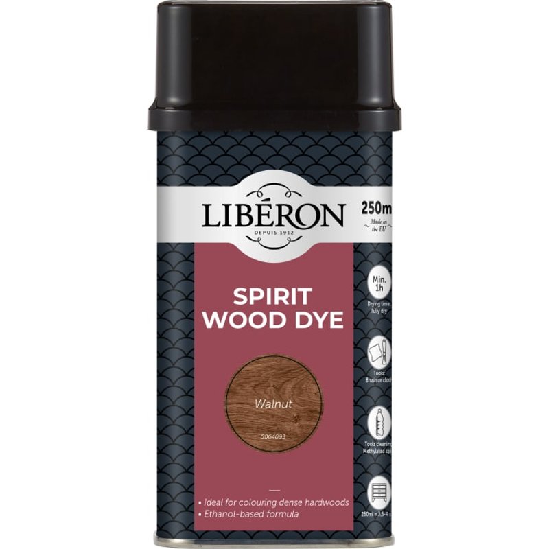 Liberon Spirit Wood Dye Walnut 250ml 126785
