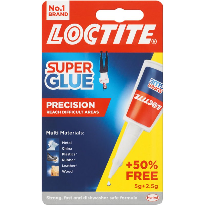 Loctite Super Glue Bottle 5g + 50% Free 3033905