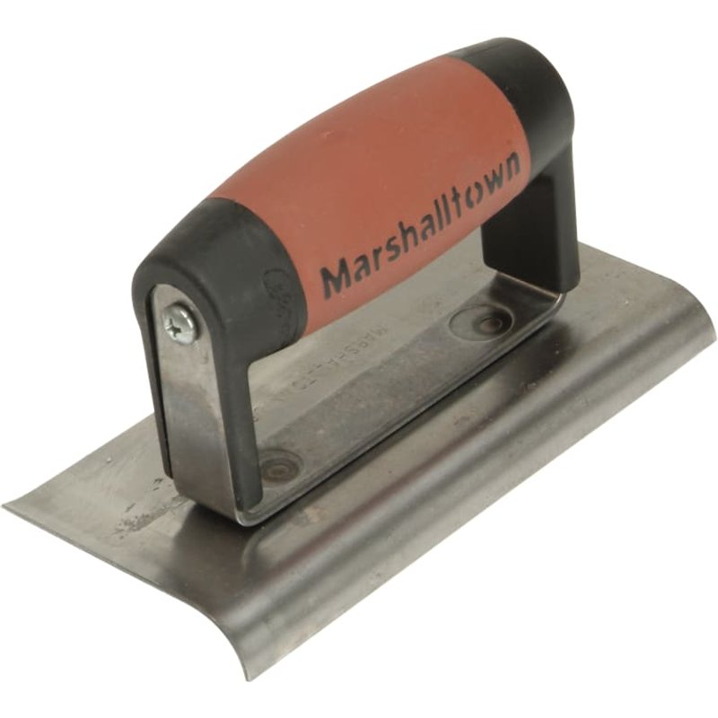 Marshalltown 176D Cement Edger Curved & Straight End DuraSoft® Handle 6 x 3in M176D