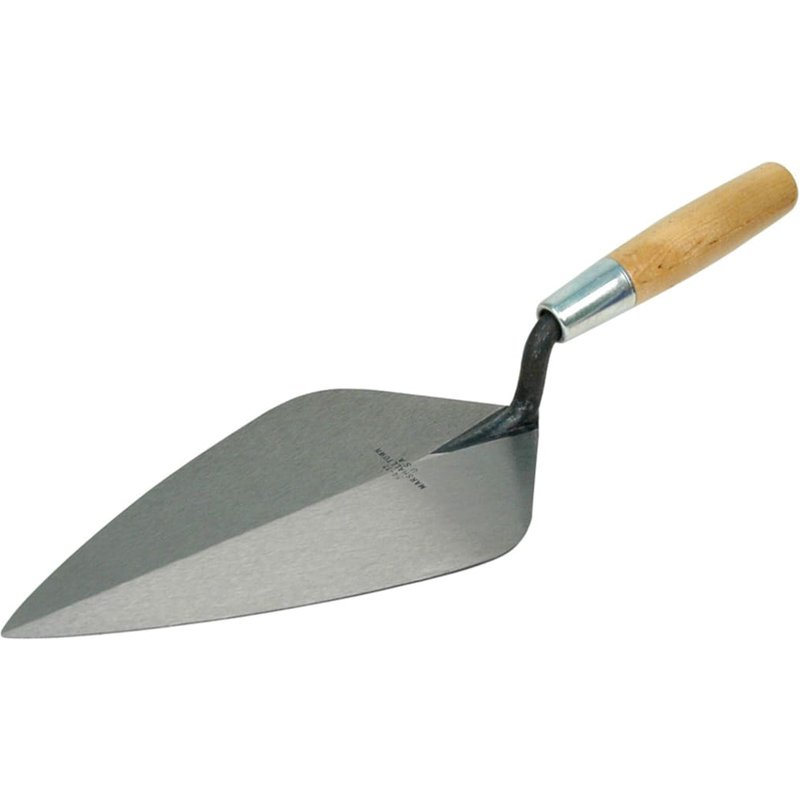 Marshalltown 34 Wide London Pattern Brick Trowel - Wooden Handle 10.1/2in M34105