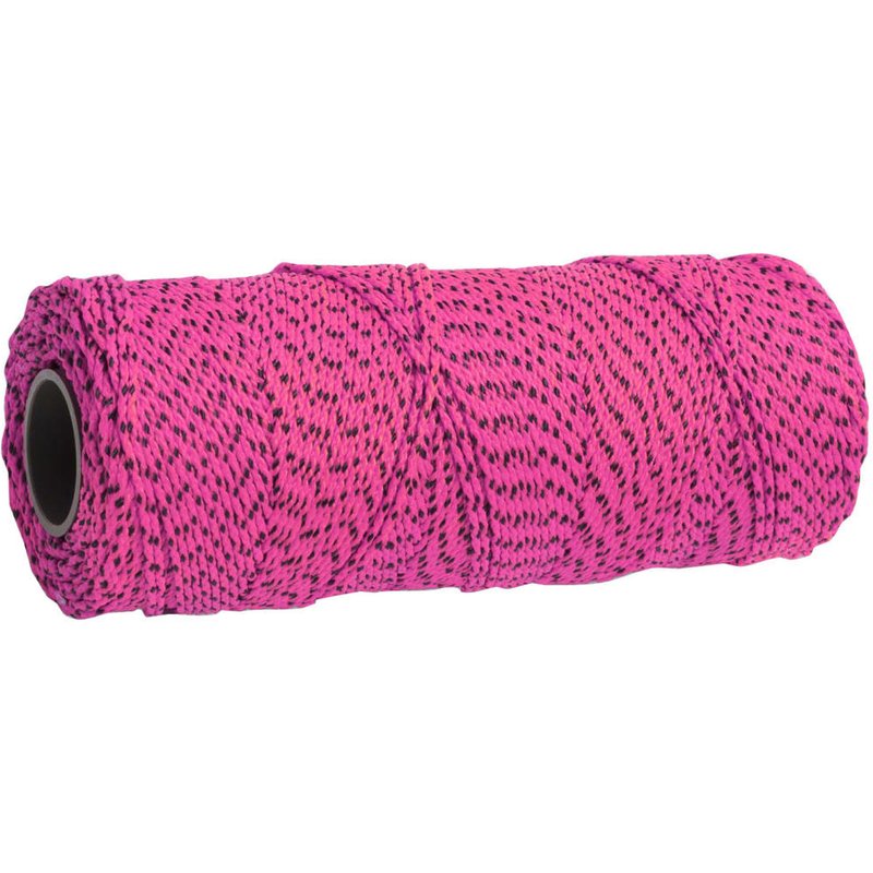 Marshalltown M615 Bonded Nylon Mason's Line 152m (500ft) Pink and Black ML615