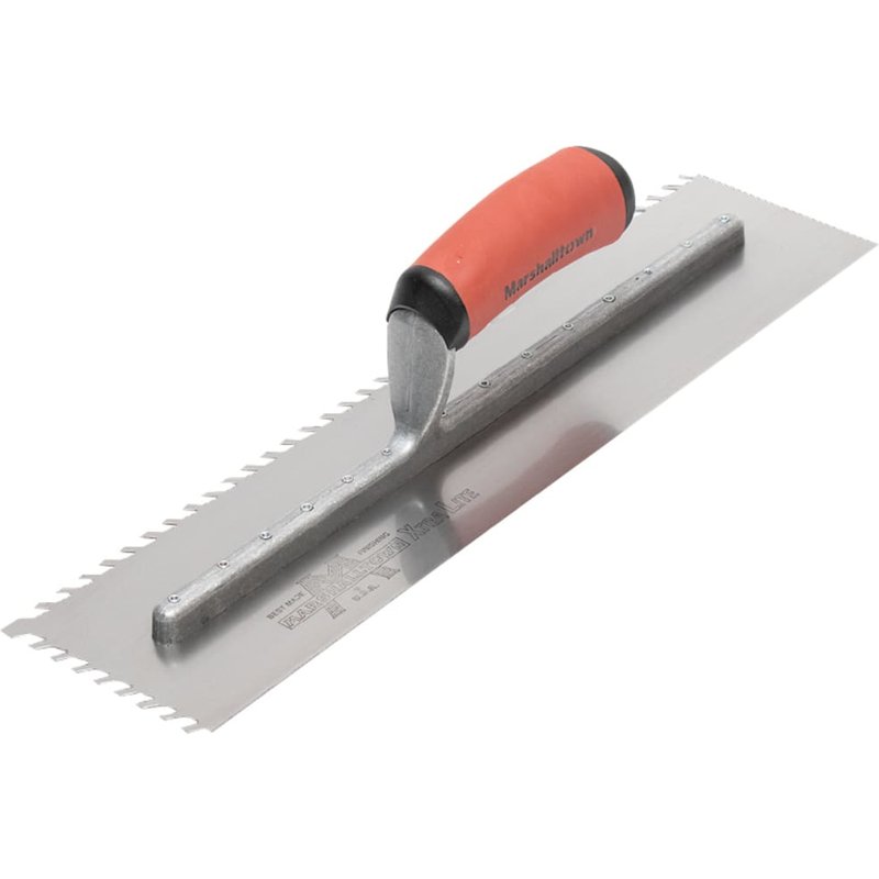 Marshalltown LayFlat 10mm Notch Trowel 16 x 4in MLF3816SD