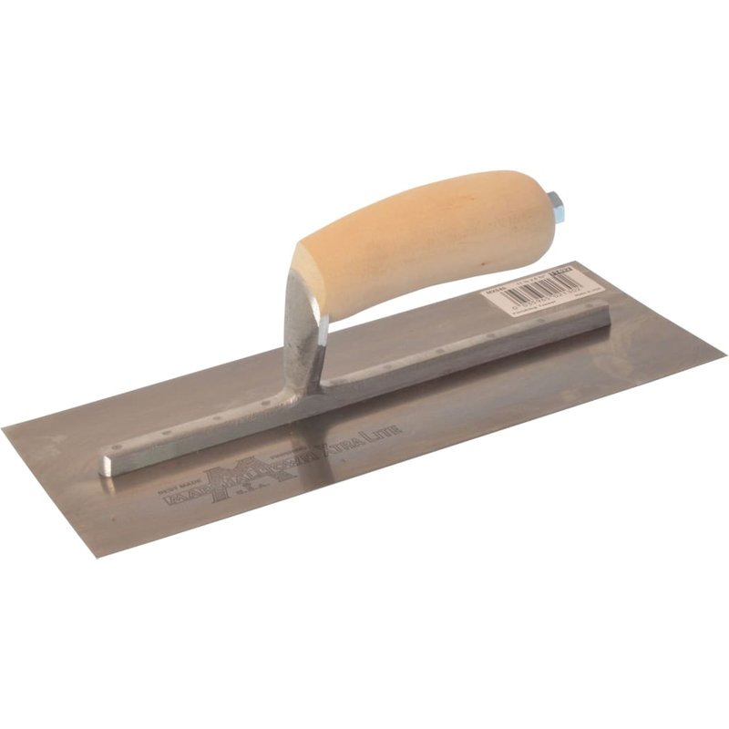 Marshalltown MXS4 Plasterer's Finishing Trowel Wooden Handle 11.1/2 x 4.3/4in MXS4