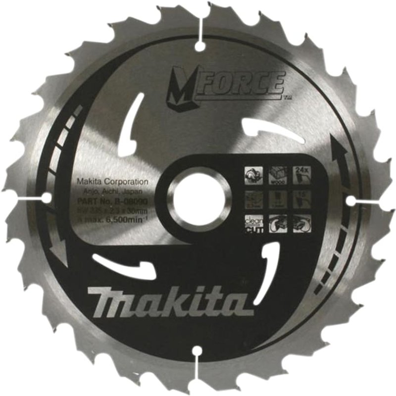 Makita B-07967 MForceâ„¢ Portable Saw Blade 190 x 30mm x 12T B-07967