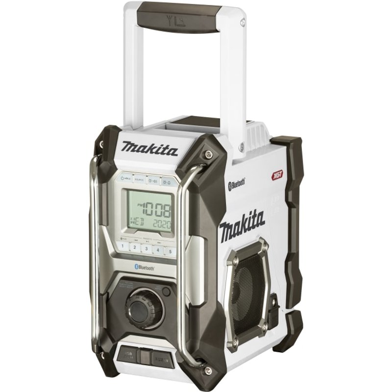 Makita MR002GZ01 Bluetooth® Job Site Radio White 240V & Li-ion Bare Unit MR002GZ01