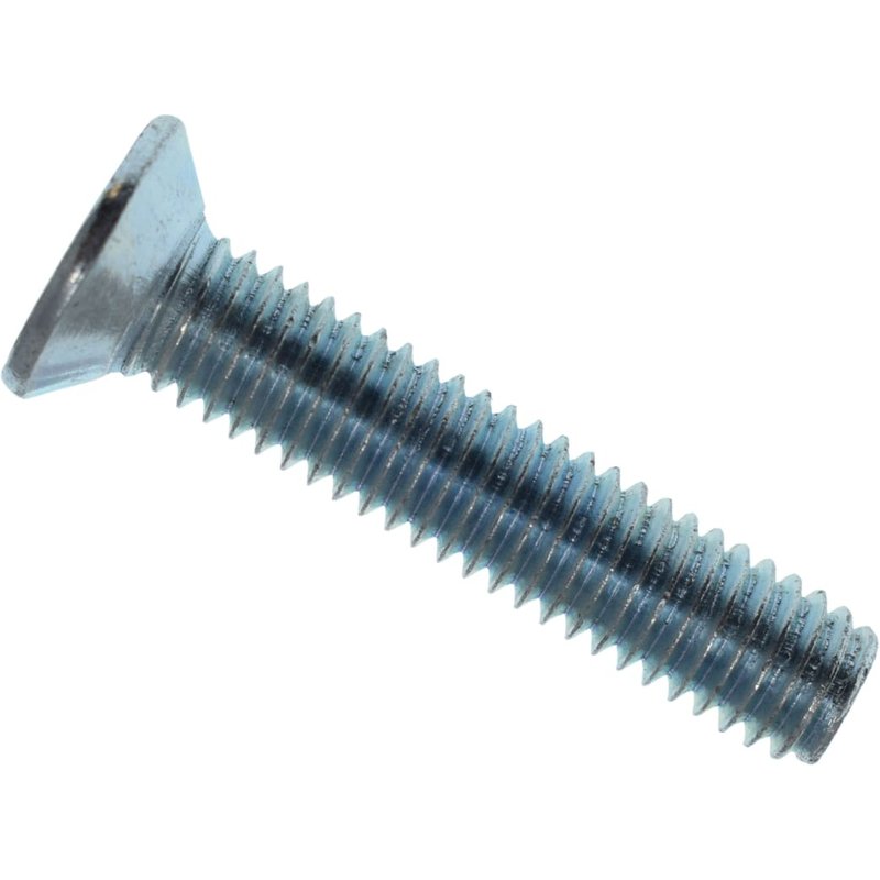 METALMATEĀ® Machine Screw Pozi Compatible CSK ZP M6 x 30mm Box 25 MEMMSCSK0630