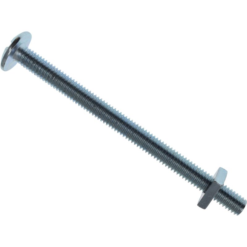 METALMATEĀ® Roofing Bolt & Nut ZP M6 x 80mm (Box 25) MEMRBN0680