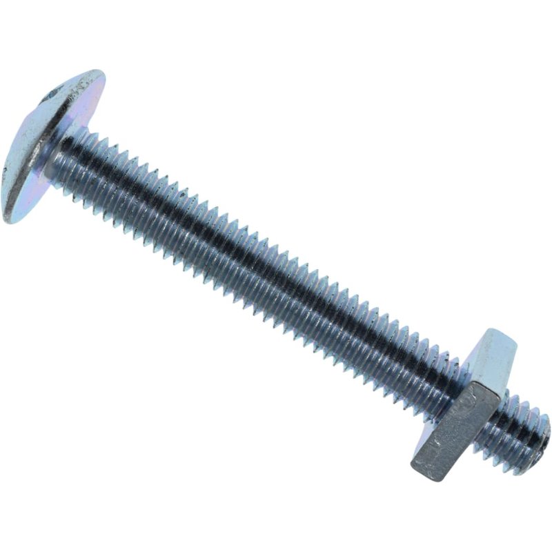 METALMATEĀ® Roofing Bolt & Nut ZP M8 x 60mm (Box 25) MEMRBN0860