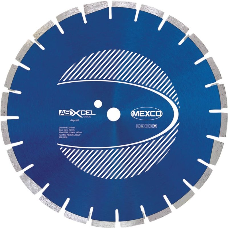 MEXCO Asphalt XCEL Grade Diamond Blade 350 x 20mm ASXCEL35020