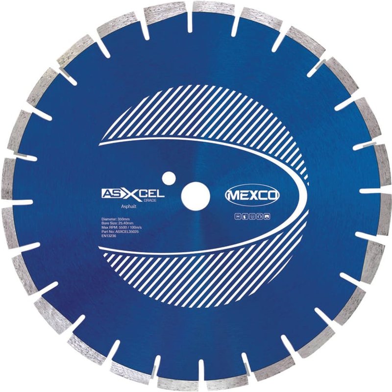 MEXCO Asphalt XCEL Grade Diamond Blade 350 x 25.4mm ASXCEL35025