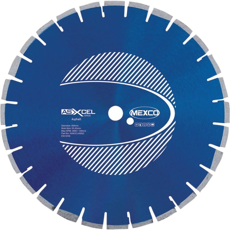 MEXCO Asphalt XCEL Grade Diamond Blade 400 x 25.4mm ASXCEL40025