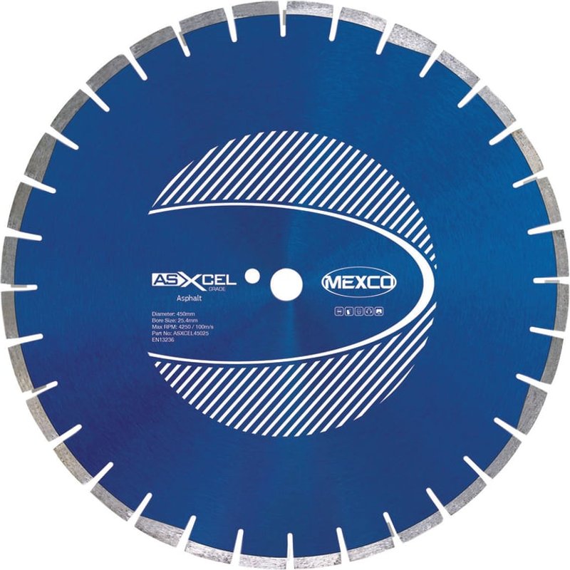 MEXCO Asphalt XCEL Grade Diamond Blade 450 x 25.4mm ASXCEL45025