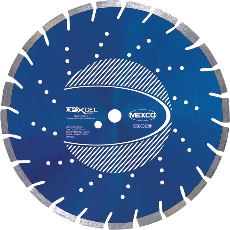 MEXCO XCEL Grade Dual Purpose Diamond Blade 350 x 20mm DPXCEL35020