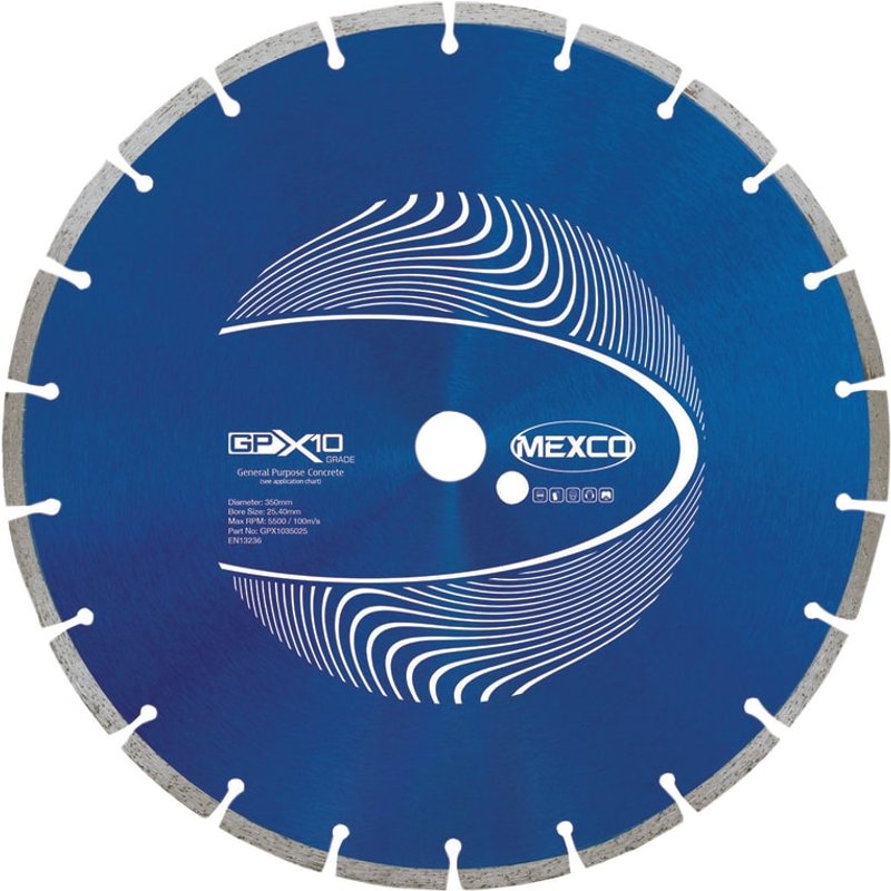 MEXCO GPX10 Concrete Diamond Blade 300 x 22.23mm GPX1030022