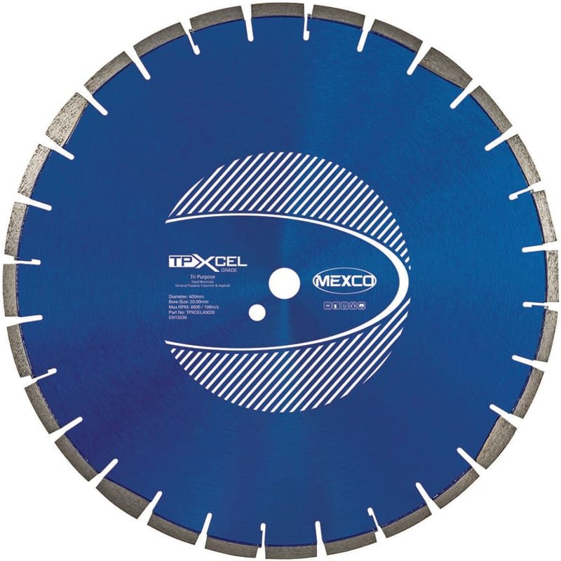 MEXCO XCEL Grade Tri-Purpose Diamond Blade 400 x 20mm TPXCEL40020