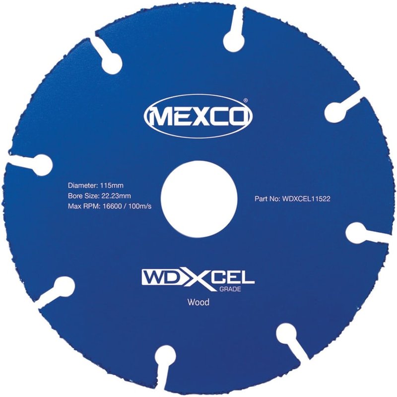 MEXCO WD XCEL Grade Wood Cut Blade 115 x 22mm WDXCEL11522