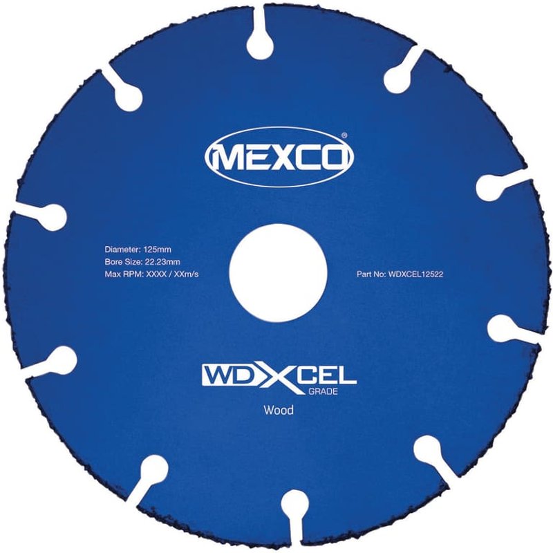 MEXCO WD XCEL Grade Wood Cut Blade 125 x 22mm WDXCEL12522