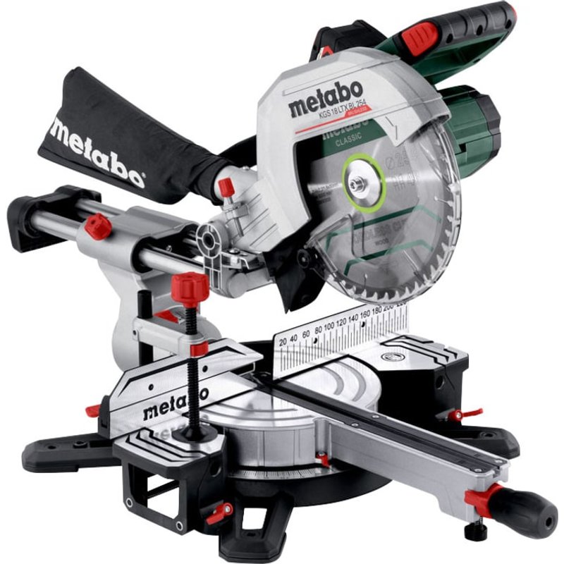 Metabo KGS 18 LTX BL 254 Brushless Mitre Saw 18V 1 x 4.0Ah Li-ion 614254920