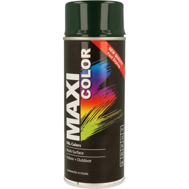MAXICOLOR Spray Paint Gloss Fir Green 400ml MX6009 MX6009