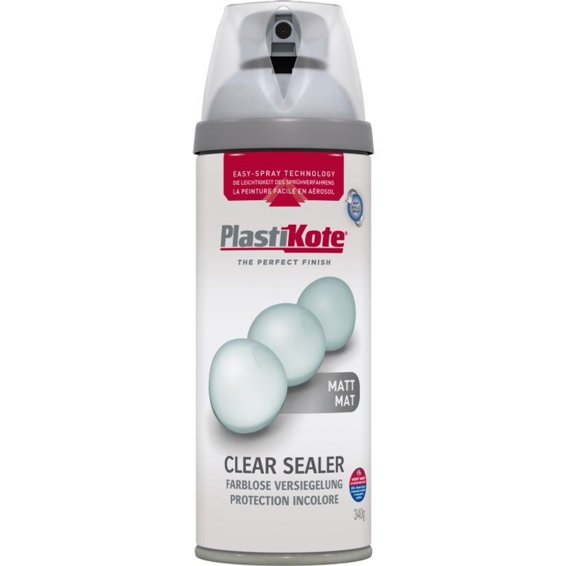 PlastiKote Premium Acrylic Matt Clear 400ml 24002 024002